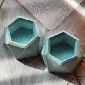 Hex Concrete Candle & Trinket Holder